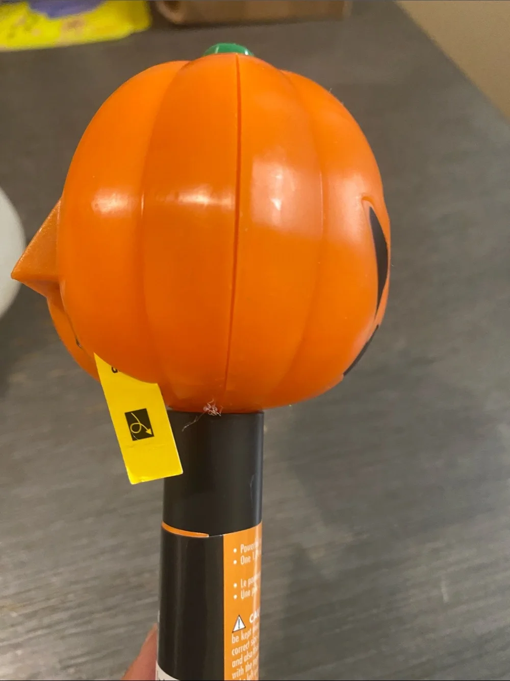 Solar Halloween Garden Stake Lights - Skull & Pumpkin (Orange, Black)